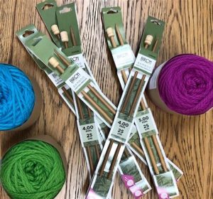Bamboo Knitting Needles - 25cm long
