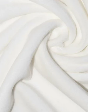 Cotton Velour Eggshell