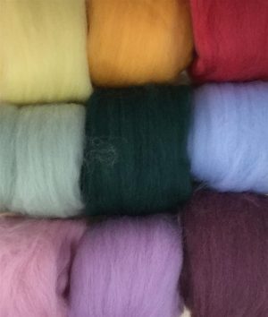 Felting Merino Wool Tops - assorted colours