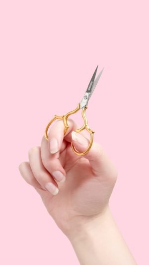 SOHMO Lecco Scissors - Handmade Italian Embroidery Scissors with 24k Gold-Plated Handles