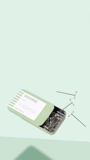 SOHMO T-Pins — Stainless Steel Blocking & Wig Pins, Pack of 100