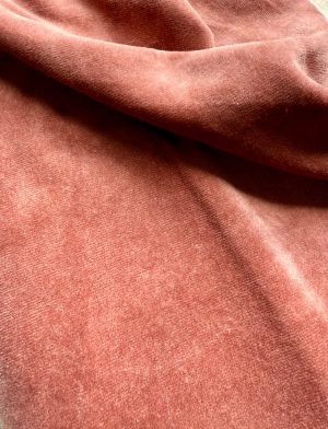 Cotton Velour Clay Pink