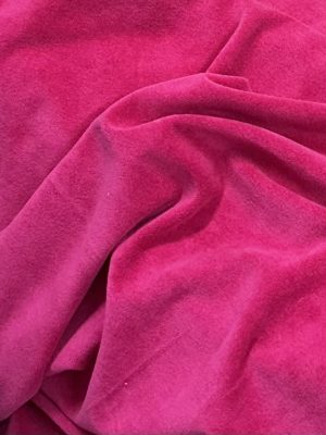 Cotton Velour Fuchsia Pink
