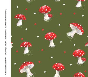 Fabric - Mini Mushroom Love