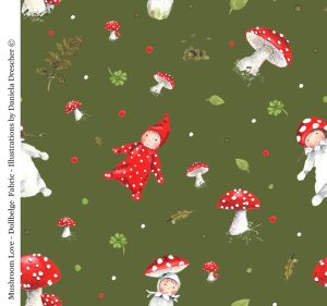 Fabric - Mushroom Love
