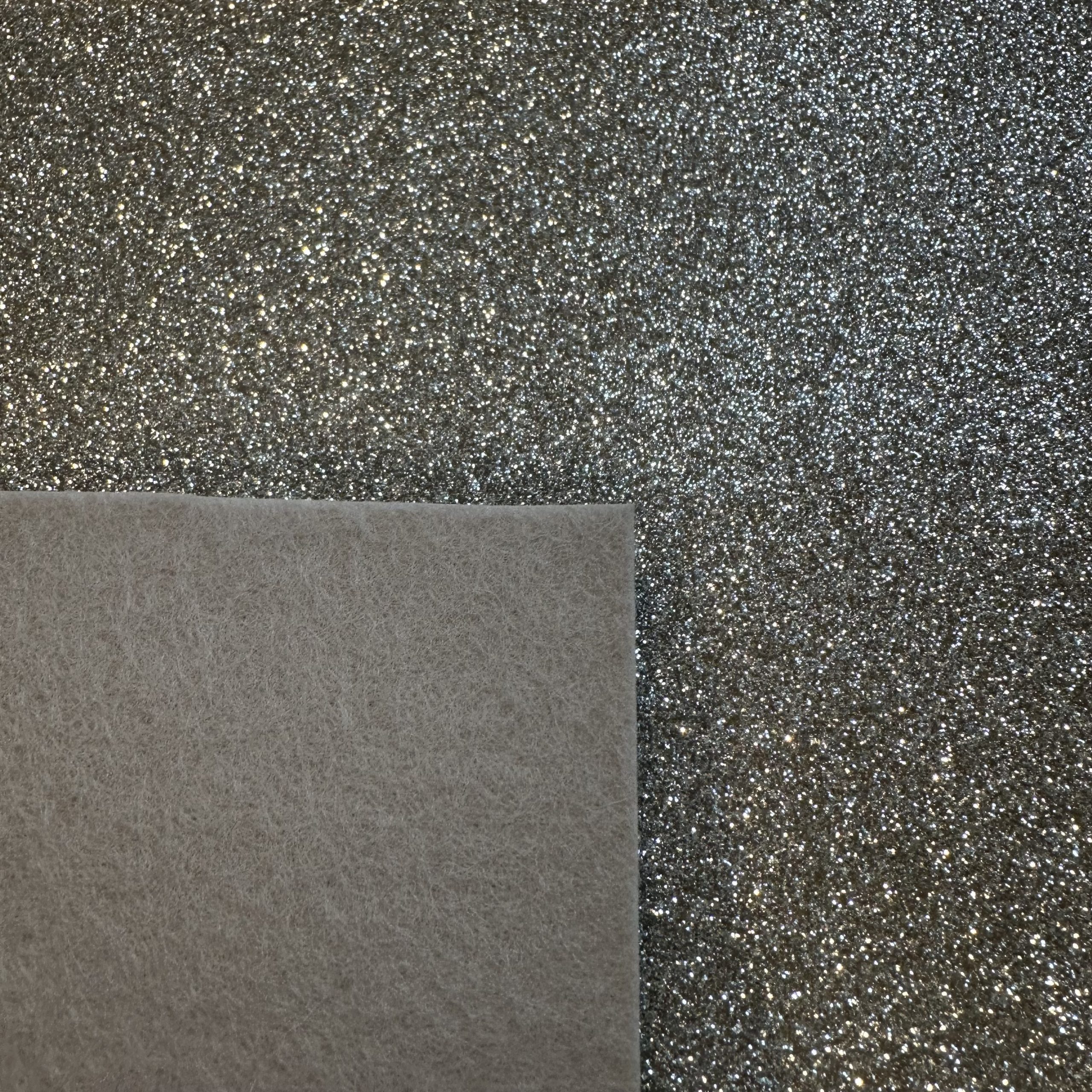 Glitter Felt - White Gold