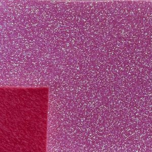 Glitter Felt - Coral