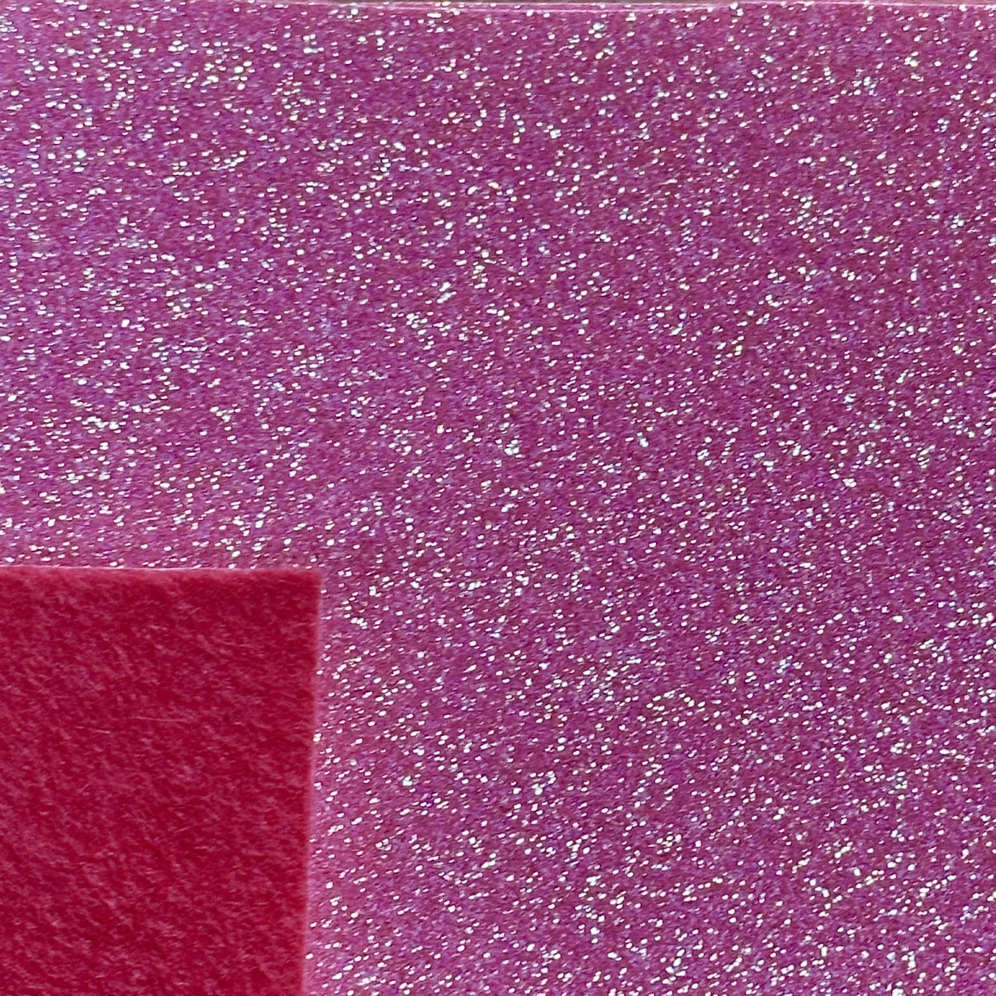Glitter Felt - Coral