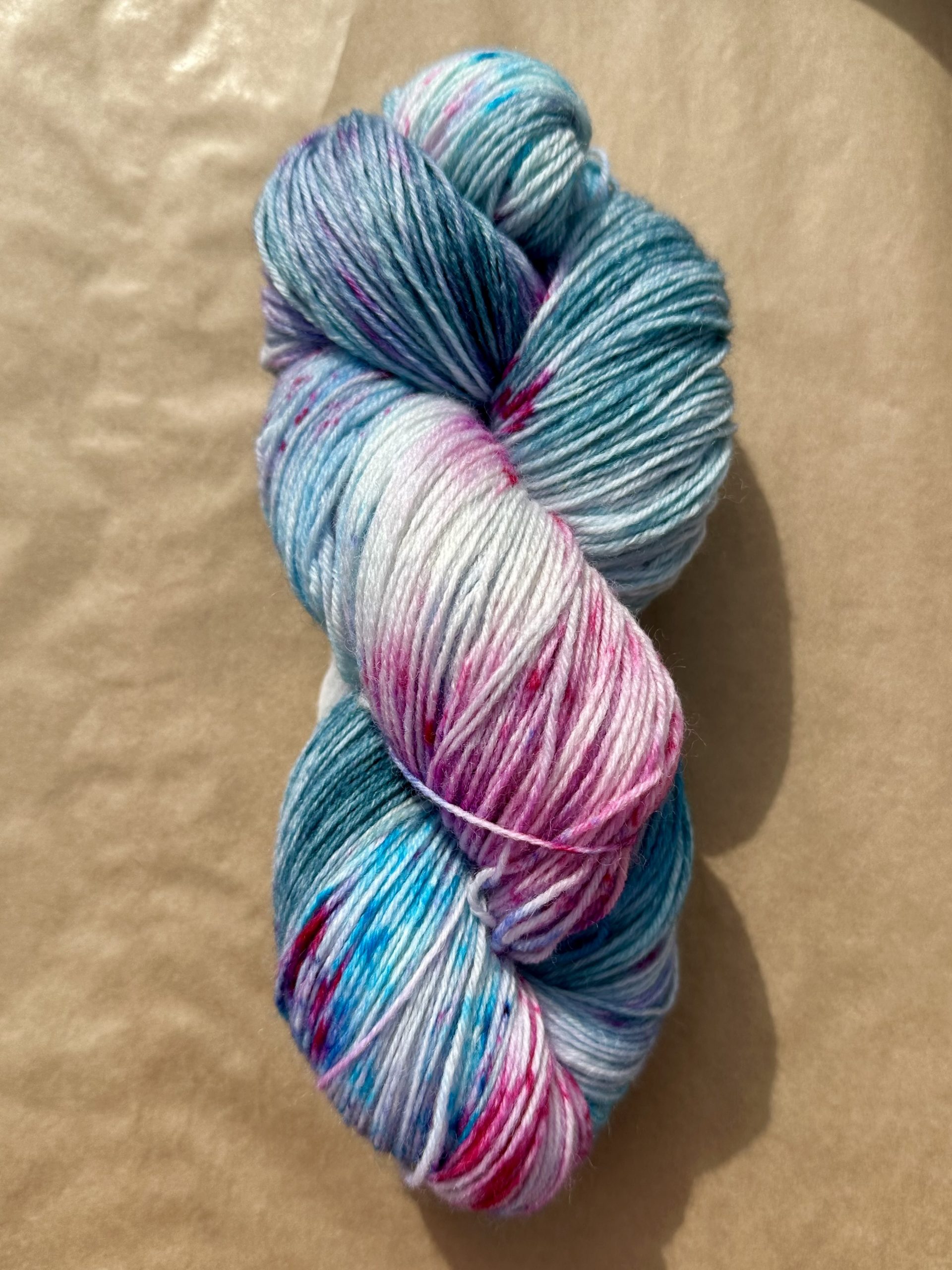 Hand Dyed 4 Ply Sock Yarn - #7